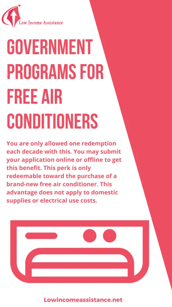 Free air conditioner for low income families