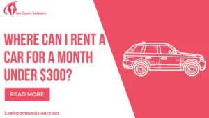 Rent a car for a month for 300