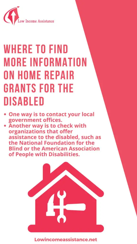 Grants for disabled homeowners