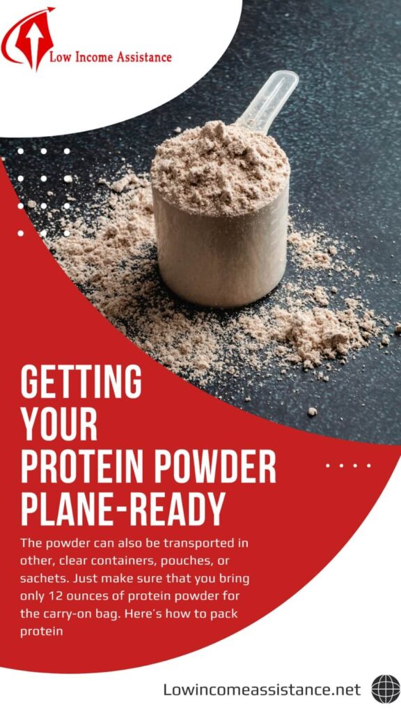 Can you fly with protein powder